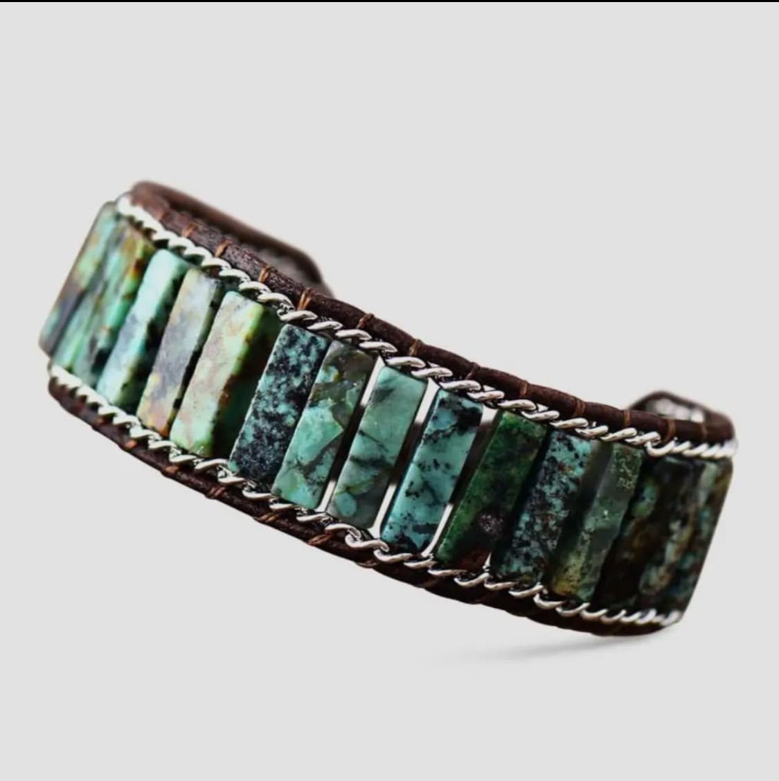 Oceanic Turquoise Cuff – Strength, Adventure & Coastal Energy
