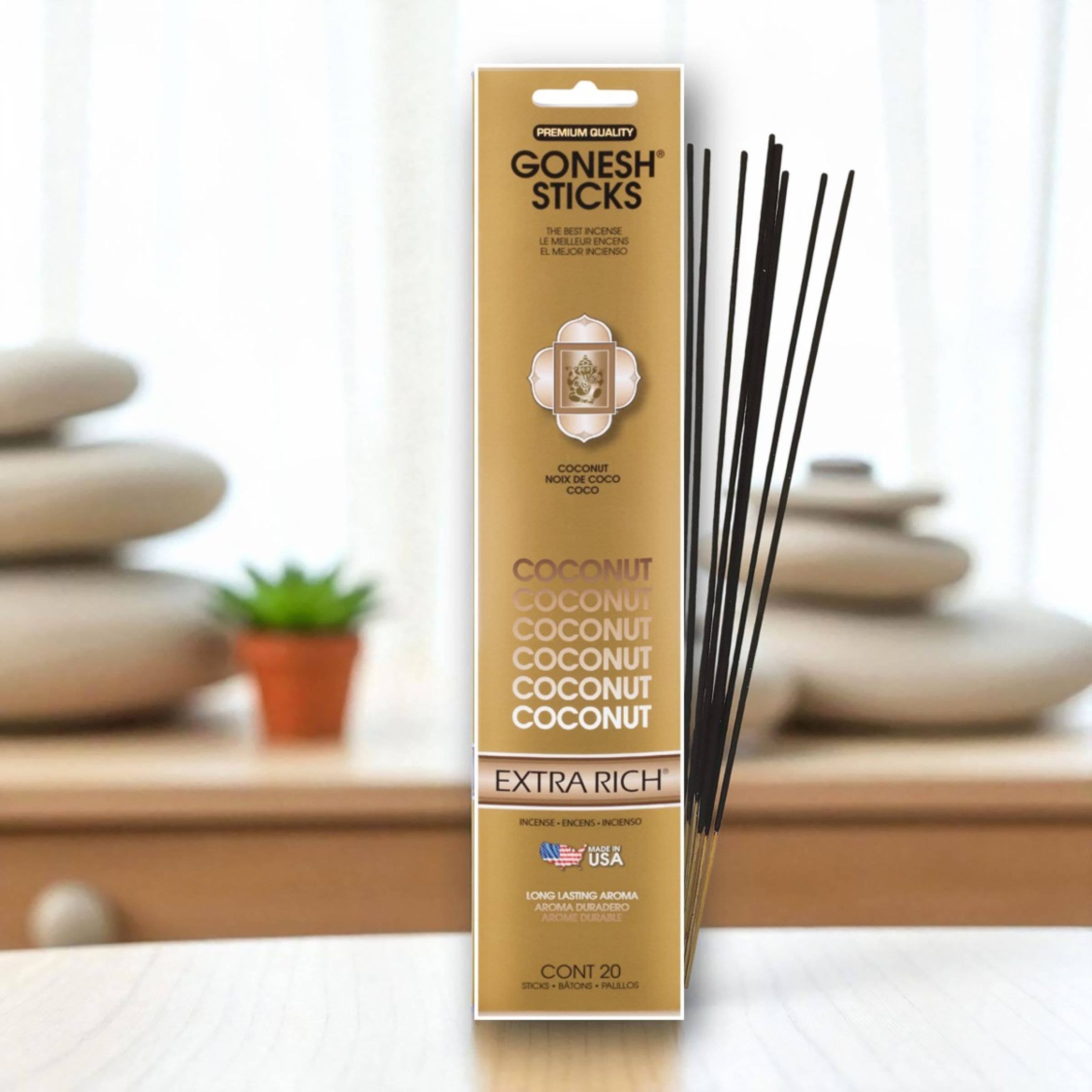 Incense Sticks: Gonesh Extra Rich Coconut