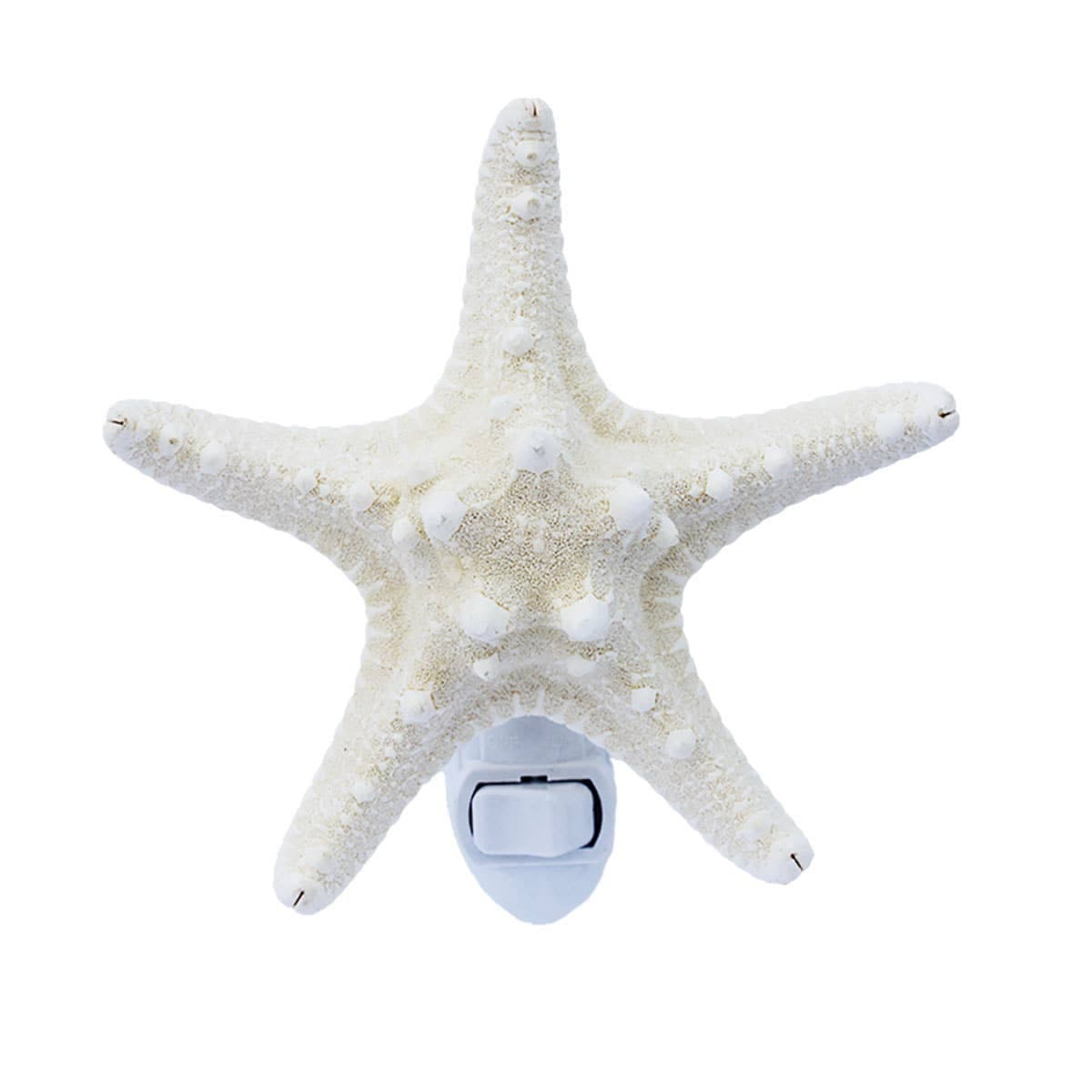 White Bumpy Starfish Sea Shell Night Lights