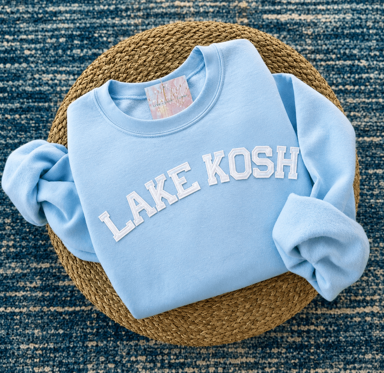 “LAKE KOSH” Light Blue Sweatshirt -XL