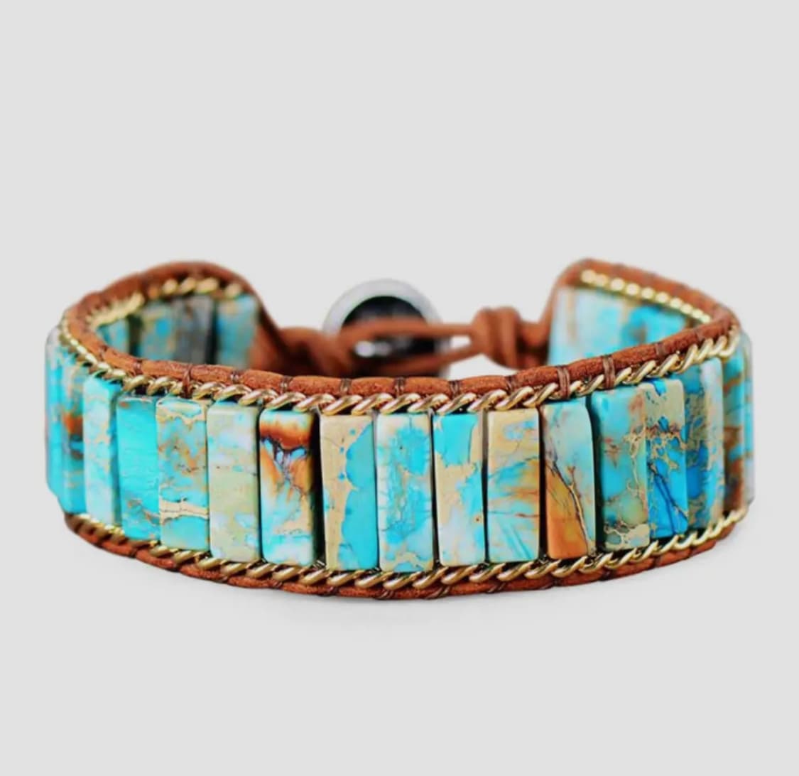 Turquoise Jasper Energy Bracelet – Balance, Strength & Renewal