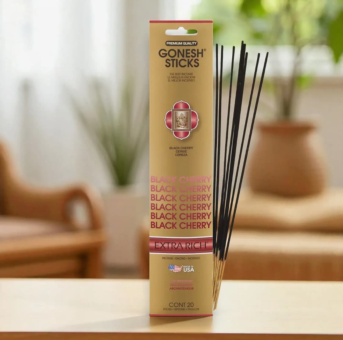 Incense Sticks: Gonesh Extra Rich Black Cherry