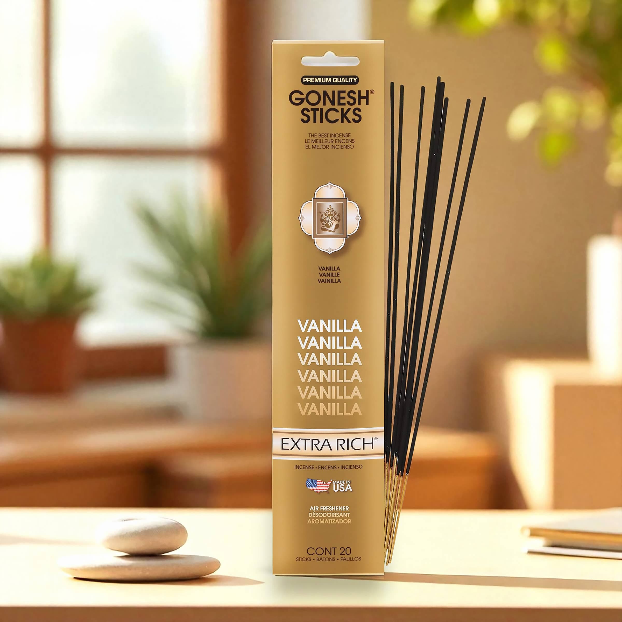 Incense Sticks: Gonesh Extra Rich Vanilla