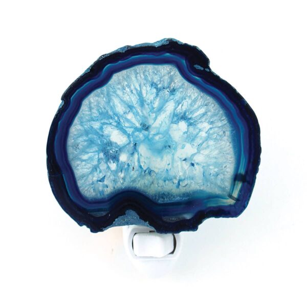 Sliced Blue Agate Night Lights