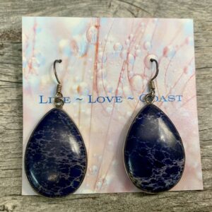 Lapis Lazuli Sterling Silver Drop Earrings