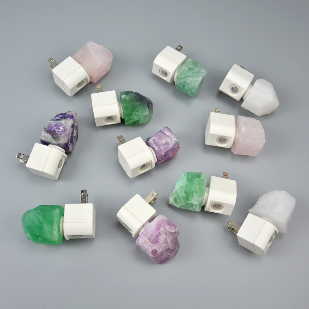 Green Fluorite Stone Night Light – With Day/Night Sensor - Image 5
