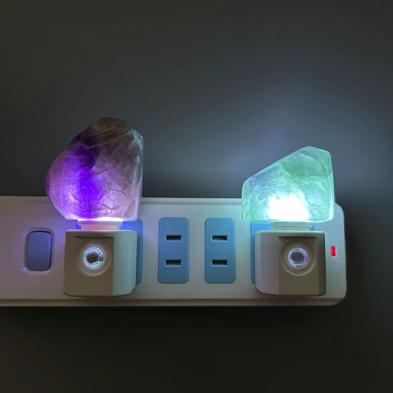 Green Fluorite Stone Night Light – With Day/Night Sensor - Image 4
