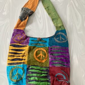 Peace & Om Symbol Boho Bag