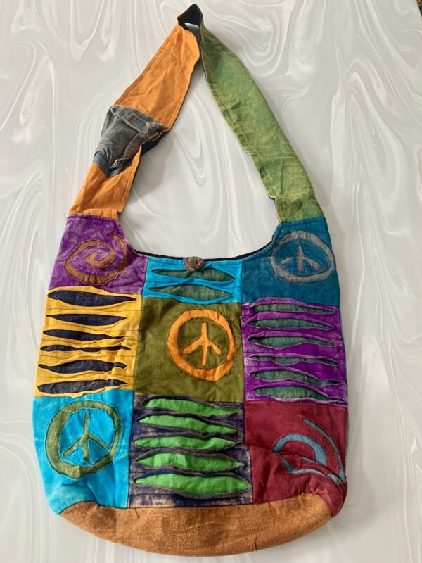 Peace & Om Symbol Boho Bag
