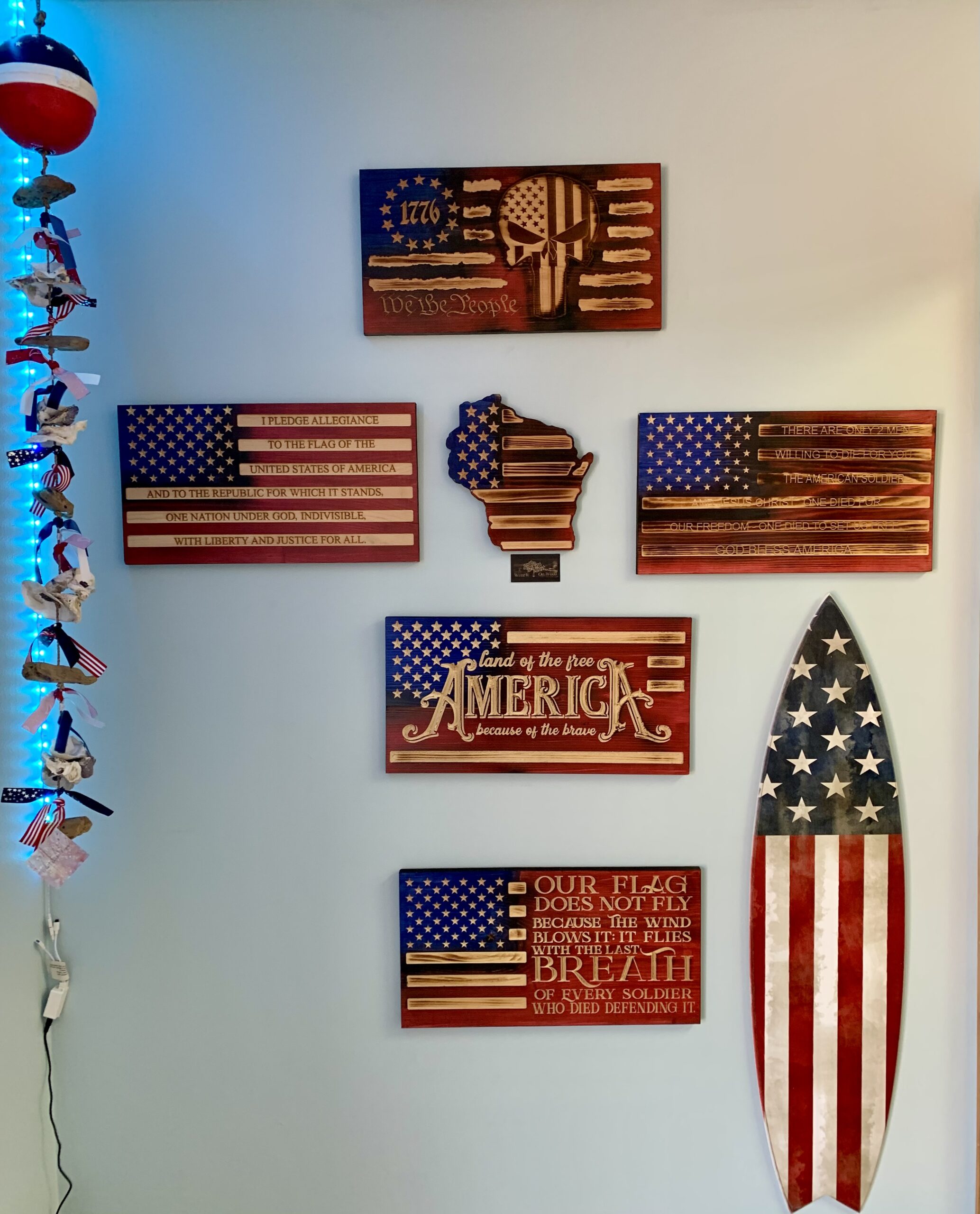 The Punisher - Handcrafted Patriotic Plaque - Image 2