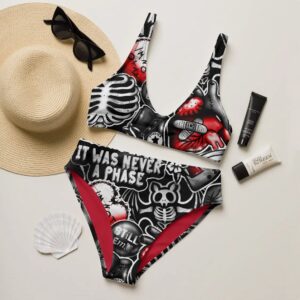 Emo Steampunk High-Waisted Bikini – Salty Skeleton Crew - XL
