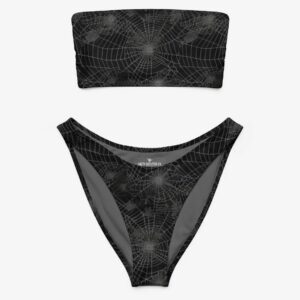 Spiderweb Bandeau Bikini – Salty Skeleton Crew - XL